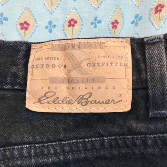 Vintage Eddie Bauer Black Denim Jeans - Picture 4 of 4